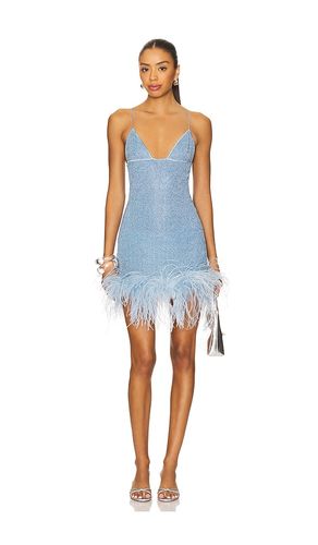 Lumiere Plumage Short Dress in Blue. - size L (also in M, XL) - Oseree - Modalova