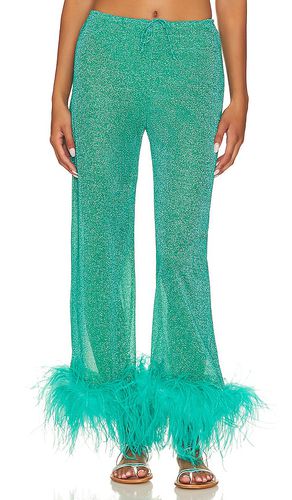 Lumiere Plumage Long Pants in Teal. - size M (also in S) - Oseree - Modalova