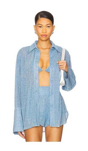 Lumiere Sleeves Shirt in Baby Blue. - size M-L (also in S-M) - Oseree - Modalova