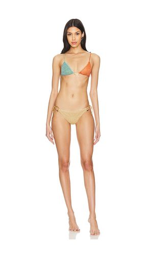 Lumiere Color O Kini in Teal,Orange. - size L (also in M, S, XL) - Oseree - Modalova