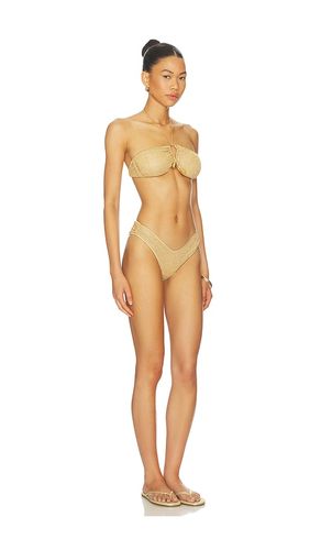 Lumiere Stones Bandeau Bikini Set in Metallic . - size M (also in L) - Oseree - Modalova