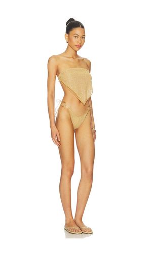 Lumiere Ring Bandana Bikini Set in Metallic . - size M (also in S) - Oseree - Modalova