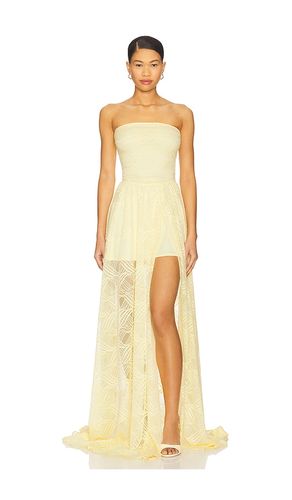 X REVOLVE Cleo Maxi Dress in Lemon. - size L (also in S, XS) - OW Collection - Modalova