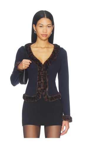 Nell Faux Fur Cardigan in . - size S (also in M) - OW Collection - Modalova