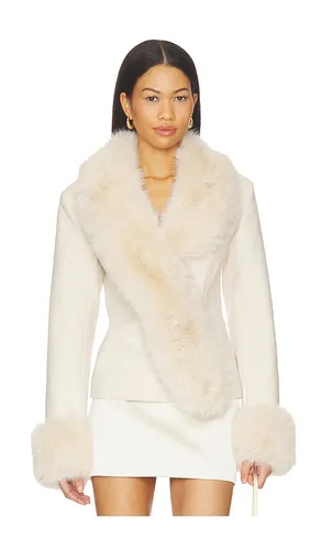 Maeve Faux Fur Jacket in . - size L (also in M, S, XS) - OW Collection - Modalova