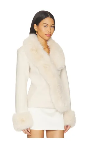 Maeve Faux Fur Jacket in . Size L. Also in M, S - OW Collection - Modalova