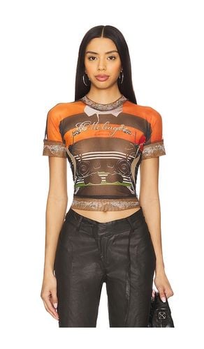 Mesh T-Shirt in Orange,. - size L (also in M, S, XS) - Ottolinger - Modalova