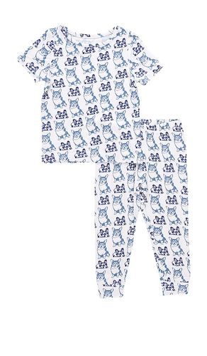 Kids Bamboo Pj Set in Blue. - size 4 (also in 5, 6) - Pink Chicken - Modalova