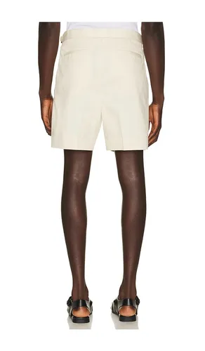 Blake Double Pleated Shorts in Cream. - size 30 (also in 34, 36) - Percival - Modalova