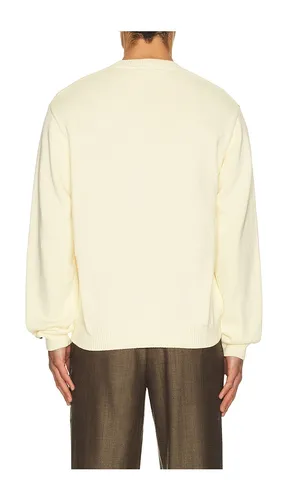 Public Library Knitted Crew Jumper in Cream. - size M (also in S, XL/1X) - Percival - Modalova