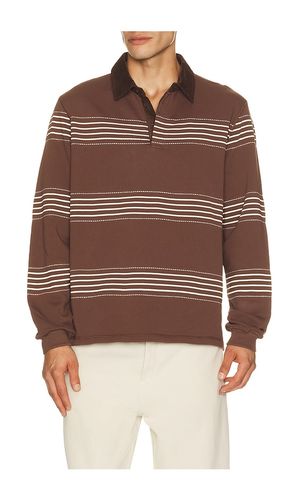 Editor Rugby Sweatshirt in Brown. - size L (also in M, S, XL/1X) - Percival - Modalova