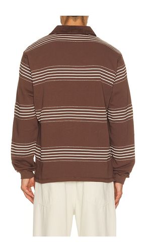 Editor Rugby Sweatshirt in Brown. - size L (also in M, S, XL/1X) - Percival - Modalova