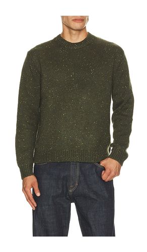 Rhodes Boxy Knitted Crew in Green. - size L (also in M, S, XL/1X) - Percival - Modalova