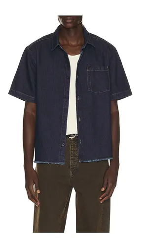 Harley Denim Cropped Boxy Shirt in . Size L. Also in M, S, XL/1X - Percival - Modalova