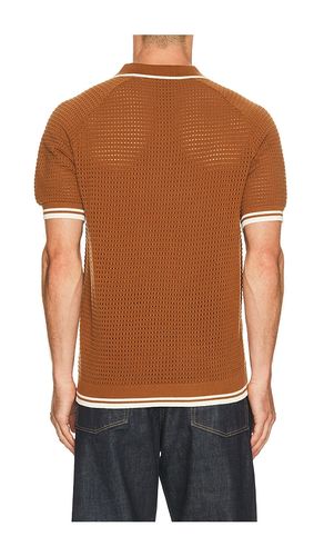 Casa Martini Knitted Tennis Polo in . Size L. Also in S, XL/1X - Percival - Modalova