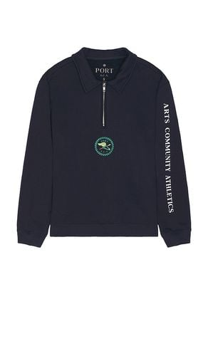 Cadet Quarter Zip Sweatshirt in Blue. - size L (also in M, S, XL/1X) - PORT A.C.A - Modalova