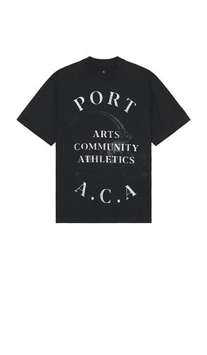 Grid Tee in Black. - size L (also in M, S) - PORT A.C.A - Modalova