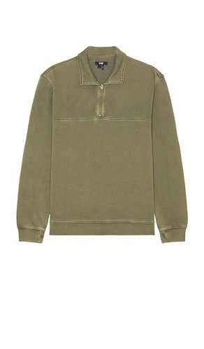 Davion Quarter Zip Pullover in Olive. - size L (also in M, S) - PAIGE - Modalova