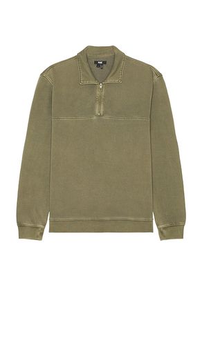 Davion Quarter Zip Pullover in Olive. - size L (also in M, S, XL) - PAIGE - Modalova