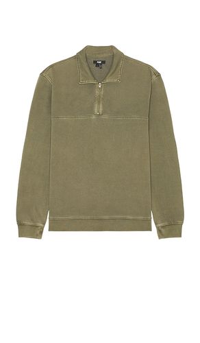 Davion Quarter Zip Pullover in Olive. - size M (also in S) - PAIGE - Modalova