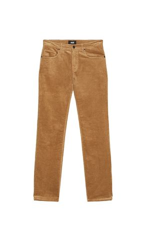 Normandie Straight Corduroy Pant in Brown. - size 30 (also in 31, 32, 34, 36) - PAIGE - Modalova