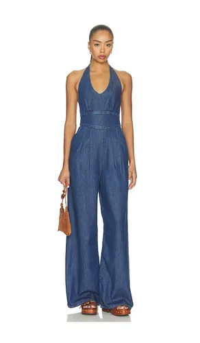 Marilyn Jumpsuit in Denim-Medium. - size 00 (also in 0, 4, 8, 14) - PAIGE - Modalova
