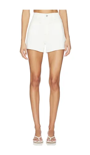 Dani Short Front Yoke Stitch Through Pockets Short in White. - size 25 (also in 26, 31, 33, 34) - PAIGE - Modalova