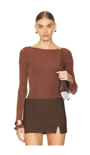 Lucina Top in Chocolate. - size L (also in M, S, XS) - PAIGE - Modalova