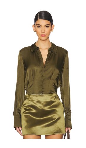 Nelly Shirt in Olive. - size 0 (also in 00, 12, 2, 4, 6, 8) - PAIGE - Modalova