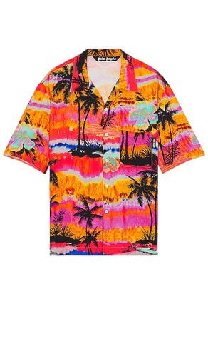 Psychedelic Palms Bowling Shirt in . Size 48, 50 - Palm Angels - Modalova