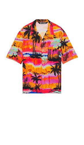 Psychedelic Palms Bowling Shirt in . Size 50 - Palm Angels - Modalova