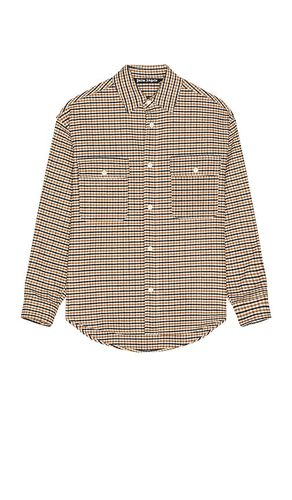 Micro Check Overshirt in . Size 50 - Palm Angels - Modalova