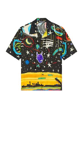 Starry Night Bowling Shirt in . Size 50, 52 - Palm Angels - Modalova