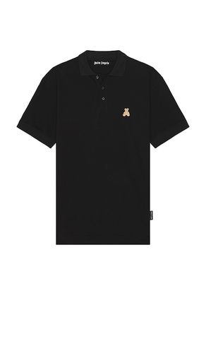 Bear en mind polo en color talla L en - Black. Talla L (también en S, XL/1X) - Palm Angels - Modalova