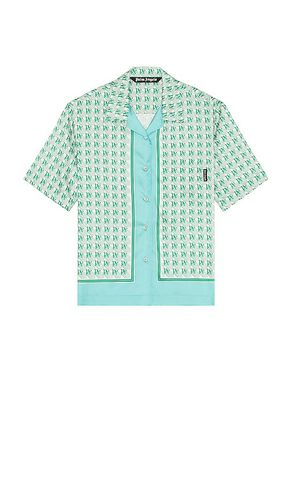 Camisa en color azul cerceta talla 46 en - Teal. Talla 46 (también en 48, 50, 52) - Palm Angels - Modalova