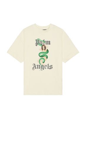 Camiseta en color crema talla L en - Cream. Talla L (también en M, XL/1X) - Palm Angels - Modalova