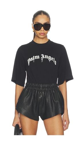 Curved Logo Boxy Tee in . Size M. Also in S, XS - Palm Angels - Modalova