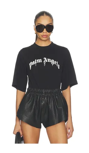 Curved Logo Boxy Tee in . Taglia S. Also in XS - Palm Angels - Modalova