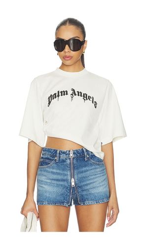 Curved Logo Boxy Tee in . Size S. Also in XS - Palm Angels - Modalova