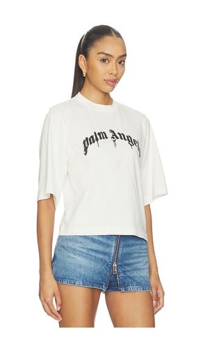 Curved Logo Boxy Tee in . Size S. Also in XS - Palm Angels - Modalova
