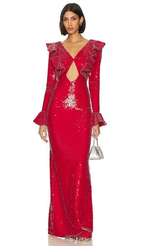 Sequin Cutout Maxi Dress in Red. - size 2 (also in 6) - PatBO - Modalova