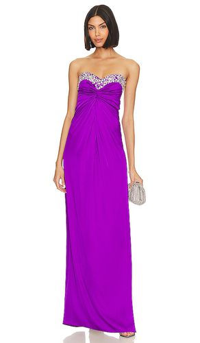 Vestido sin tirantes con cuentas hechas a mano daydreamer en color talla 0 en - Purple. Talla 0 (también en 2, 4, 6) - PatBO - Modalova
