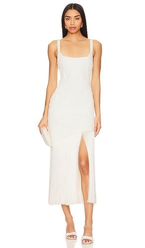 Vestido midi fringe en color talla 0 en - White. Talla 0 (también en 10, 6) - PatBO - Modalova