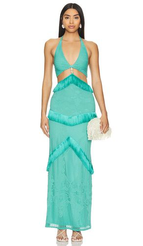 Halter Maxi Dress in Teal. - size 4 (also in 8) - PatBO - Modalova