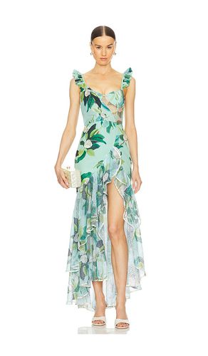 Magnolia Bustier Maxi Dress in Green. - size 0 (also in 6, 8) - PatBO - Modalova