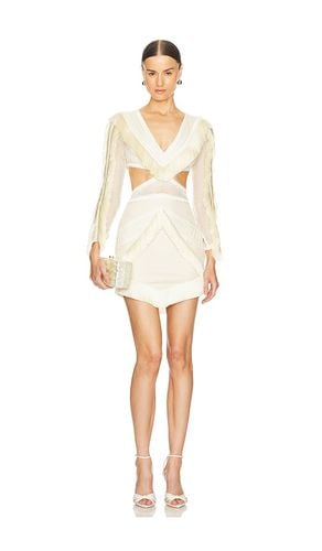 Fringe Mini Dress in Ivory. - size 0 (also in 2, 4, 6, 8) - PatBO - Modalova