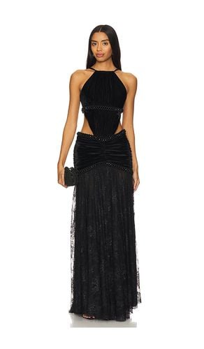 ABENDKLEID HIGH NECK VELVET AND LACE in . Size 6 - PatBO - Modalova