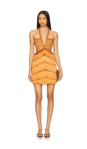 Pampas Fringe Mini Dress in Metallic . - size 0 (also in 2) - PatBO - Modalova