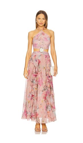 Lily Flower Maxi Dress in Pink. - size L (also in M) - PatBO - Modalova