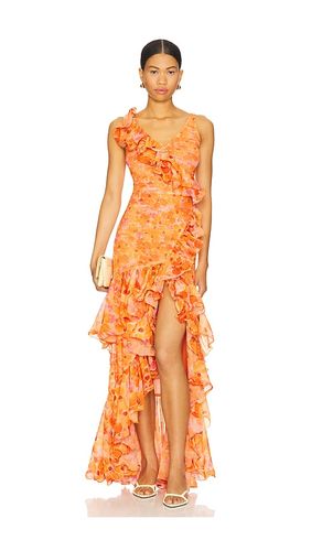Myosotis Flutter Gown in Orange. - size 0 (also in 2, 8) - PatBO - Modalova